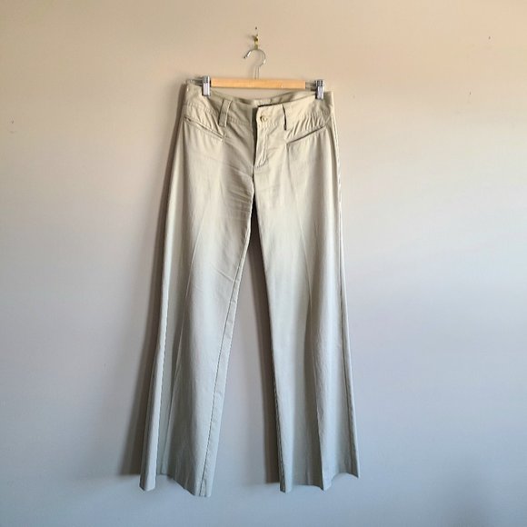 Jacob Pants - Jacob cotton beige wide leg pants